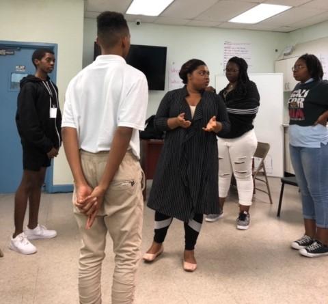 Damaris Obi conducts workshop with AHCAC drama students